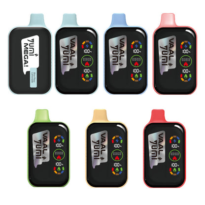 YUMI & VAAL Mega 20000 Puffs Wiederaufladbares Einweg Kit 650mAh