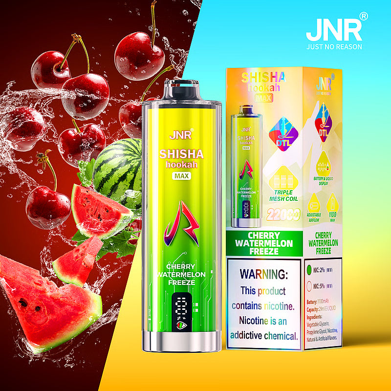 JNR Shisha Hookah Max 22000 22K Puffs DTL Einweg Kit