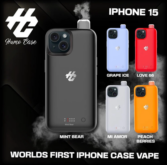 Humo Case iPhone 15 30K Puffs Einweg Vape Kit (30000 Puffs)- 💥 Nehme 5 Zahle NUR 4! + Ab einem Einkauf von 100€ 2 Mystery Gratis💥