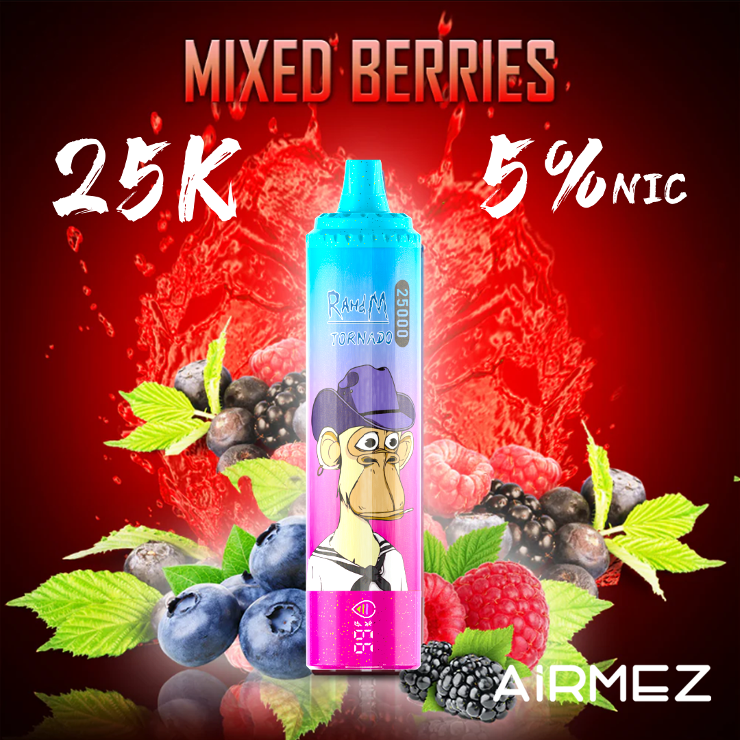 Airmez Tornado 25000 25K Puffs Einweg Kit - 💥 Nehme 5 Zahle NUR 4! + Ab einem Einkauf von 100€ 2 Mystery Gratis💥