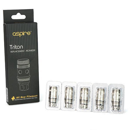 Aspire Triton Ersatz Coil - Verdampferkopf 0,5 Ohm/o.4 Ohm/0,3 Ohm/0,15 Ohm - 5 Stück / Packung
