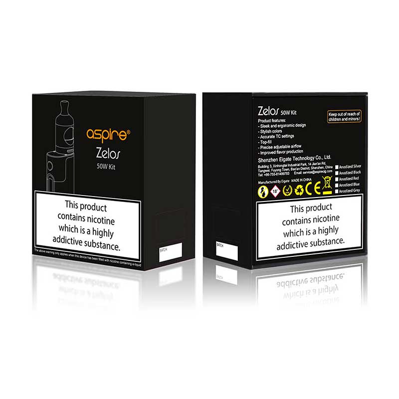 Aspire Zelos 50W Starter Kit Starterset mit Nautilus 2 - 2ml & 2500mAh