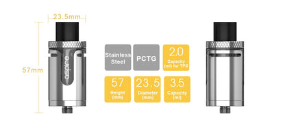 Aspire Cleito EXO Tank Atomizer Verdampfer Standard Version - 3,5ml