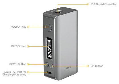 SMOK Koopor Knight 80W Starter Kit Starterset mit Helmet Tank - 2ml