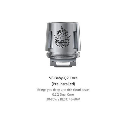 SMOK V8 Baby - Q2 Coil 0,4/0,6 Ohm - 5 Stück / Packung
