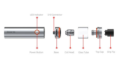SMOK STICK V8 Starterkit Starterset mit TFV8 Big Baby Tank - 5,0 ml & 3000mAh