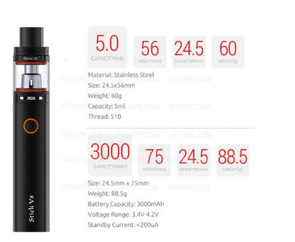 SMOK STICK V8 Starterkit Starterset mit TFV8 Big Baby Tank - 5,0 ml & 3000mAh