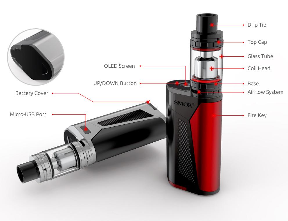 SMOK GX350 TC Kit mit TFV8 Tank - 6,0ml