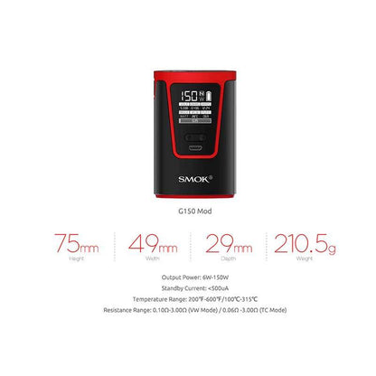 SMOK G150 Starter Kit Starterset mit TFV8 Big Baby Tank - 5ml & 4200mAh