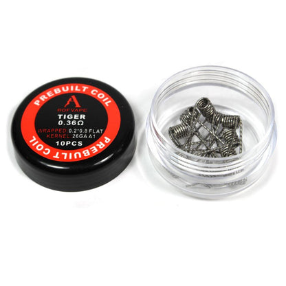 Rofvape Tiger Draht Prebuilt Coils 0,36 Ohm - 10 Stück / Packung