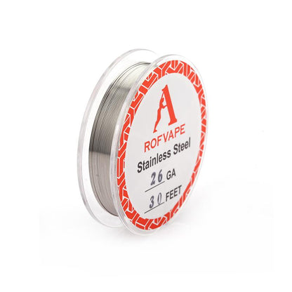 Rofvape SS316L Edelstahl Draht (Wire) 24/26/28GA - 30 Fuß
