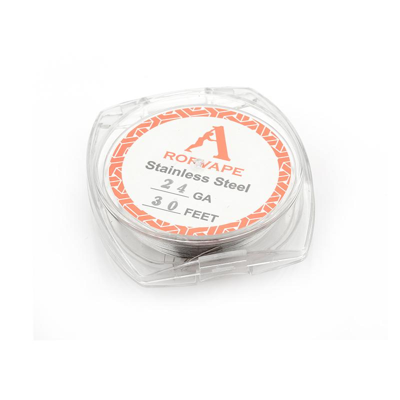 Rofvape SS316L Edelstahl Draht (Wire) 24/26/28GA - 30 Fuß