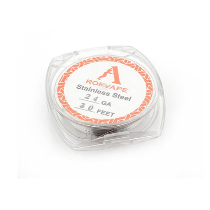 Rofvape SS316L Edelstahl Draht (Wire) 24/26/28GA - 30 Fuß