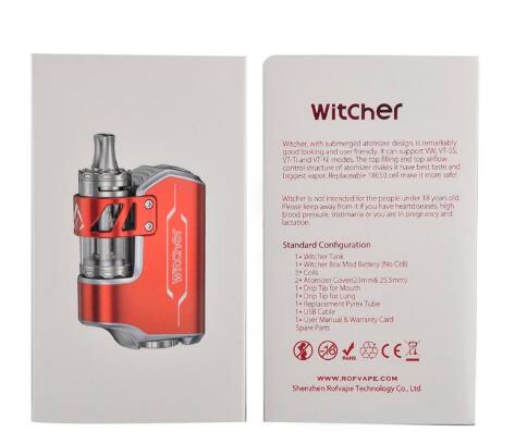 Rofvape Witcher Box Mod Akkuträger Starter Kit Starterset mit Witcher Tank - 5,5ml