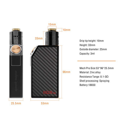 Geekvape Mech Pro Kit mit Medusa RDTA