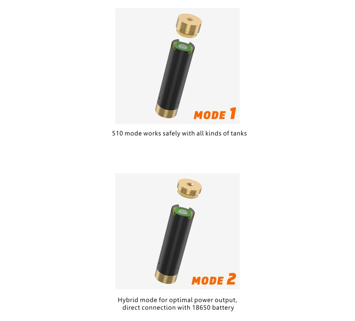 Geekvape Tsunami Schwarzer Ring Plus Mech Mod