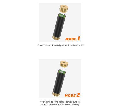 Geekvape Tsunami Schwarzer Ring Plus Mech Mod