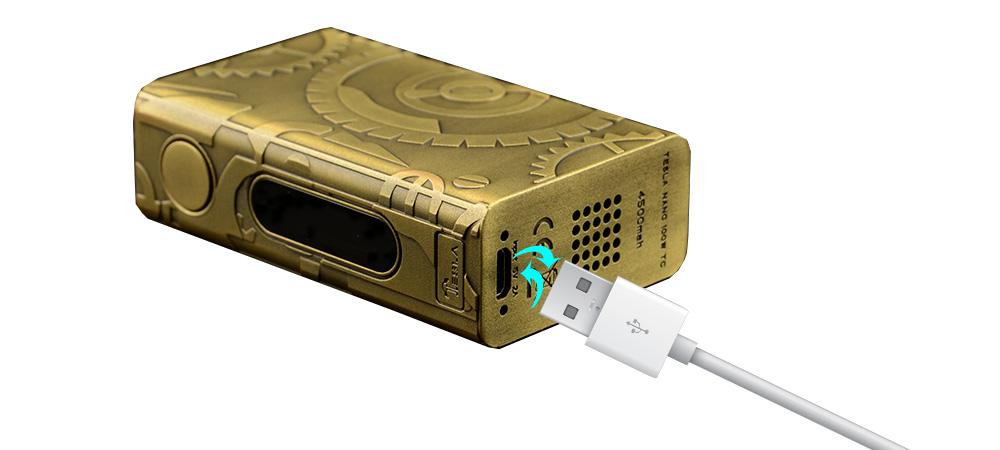Teslacigs Nano 100W TC Steampunk Akku Mod Akkuträger - 4500mAh