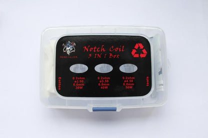 Demon Killer 3 in 1 Fertigcoil Box Notch Coils - 18 Stück / Packung