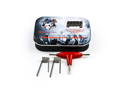 Demon Killer Staple Staggered Fused Clapton Fertigcoil 0,3 Ohm - 10 Stück / Packung