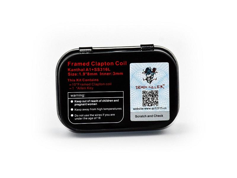 Demon Killer Rahmend Clapton Fertigwicklung Coil Fertigcoil 0,26 Ohm - 10 Stück / Packung