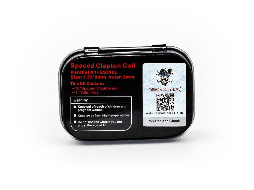 Demon Spaced Clapton Fertigwicklung Coil Fertigcoil 0,35 Ohm - 10 Stück / Packung