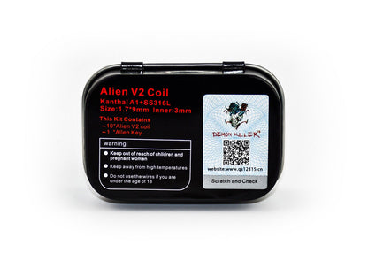 Demon Killer Alien V2 Fertigwicklung Coil Fertigcoil 0,25 Ohm - 10 Stück / Packung