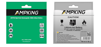 Ampking AKVTC6 18650 Hohe Abfluss Li-Ionen-Akku 40A 3000mAh