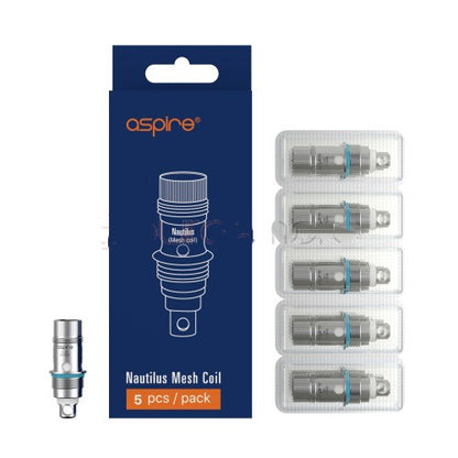 Aspire Nautilus Mesh und BVC (Bottom Vertical Core) Series Coils für Nautilus 2 & Zelos Kit & Nautilus Mini & Nautilus & K3 & Nautilus 2S & Nautilus 3 – 5 Stück/Packung
