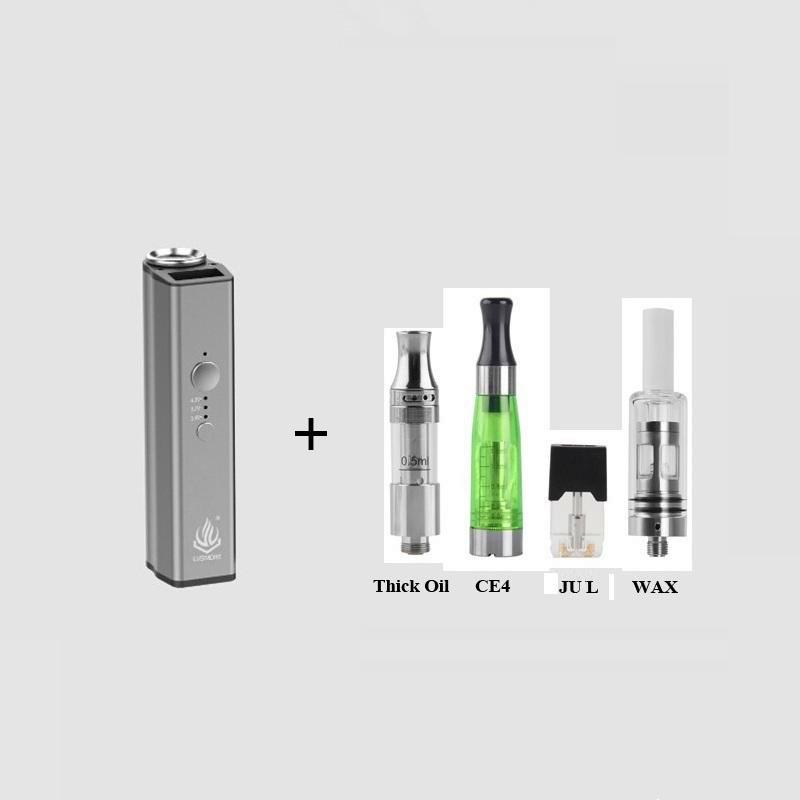 LVSmoke Enzo 4 in 1 450mAh Variable Voltage VV Box Mod für dicke Öle/Flüssigkeiten/Konzentrate/Trocken Cartridges Tank