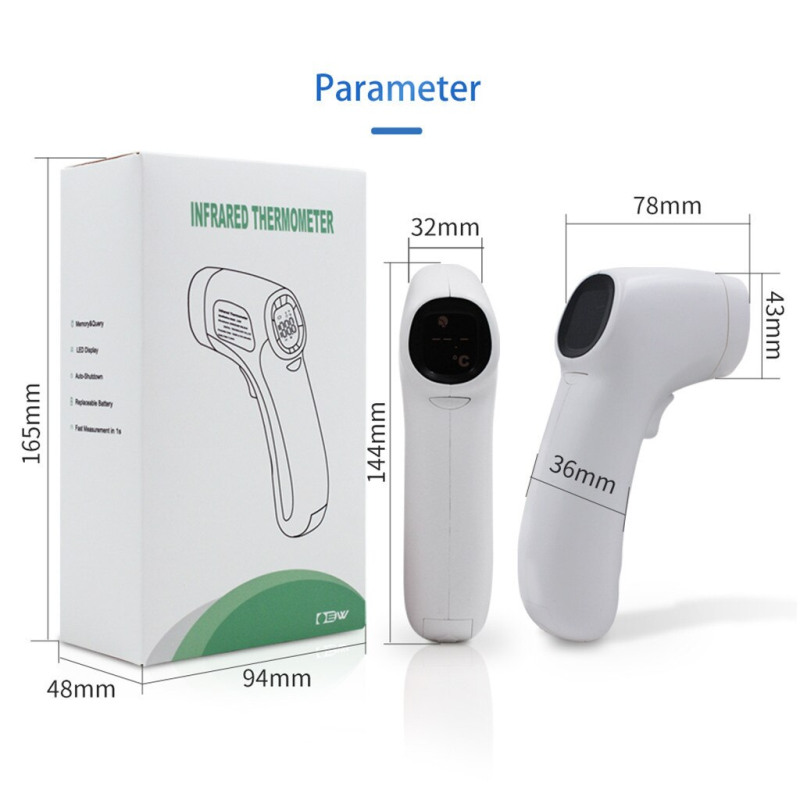 Stirn-Thermometer berührungsloses Hand-infrarot-Thermometer