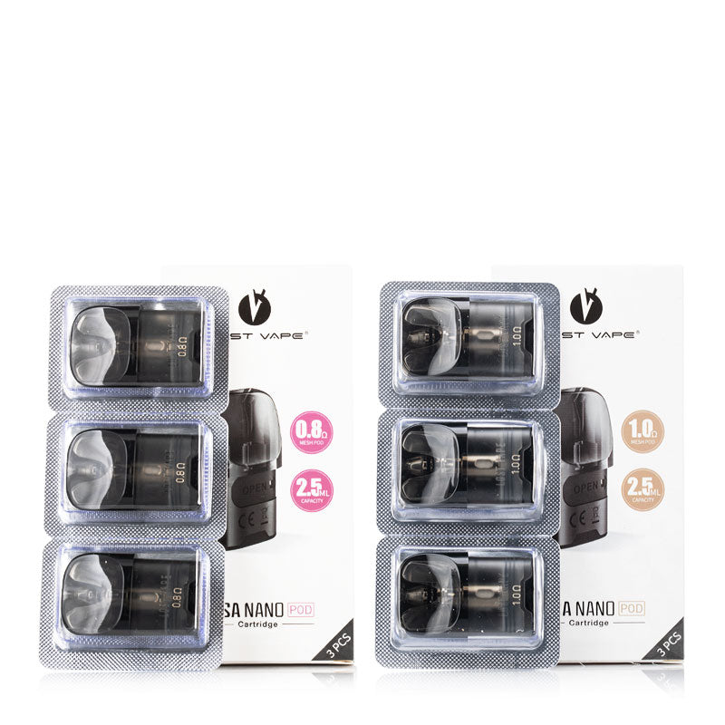 Lost Vape Ursa Nano Replacement Pod Cartridge 2.5ml für Ursa Nano Kit / Ursa Baby Pod Kit / Ursa Pro Kit / Ursa Nano Pro / Ursa S Kit / Ursa Baby Pro Kit / Ursa Pocket Kit / Ursa Nano Air kit / Ursa Nano 2 kit (3Stück/Packung)