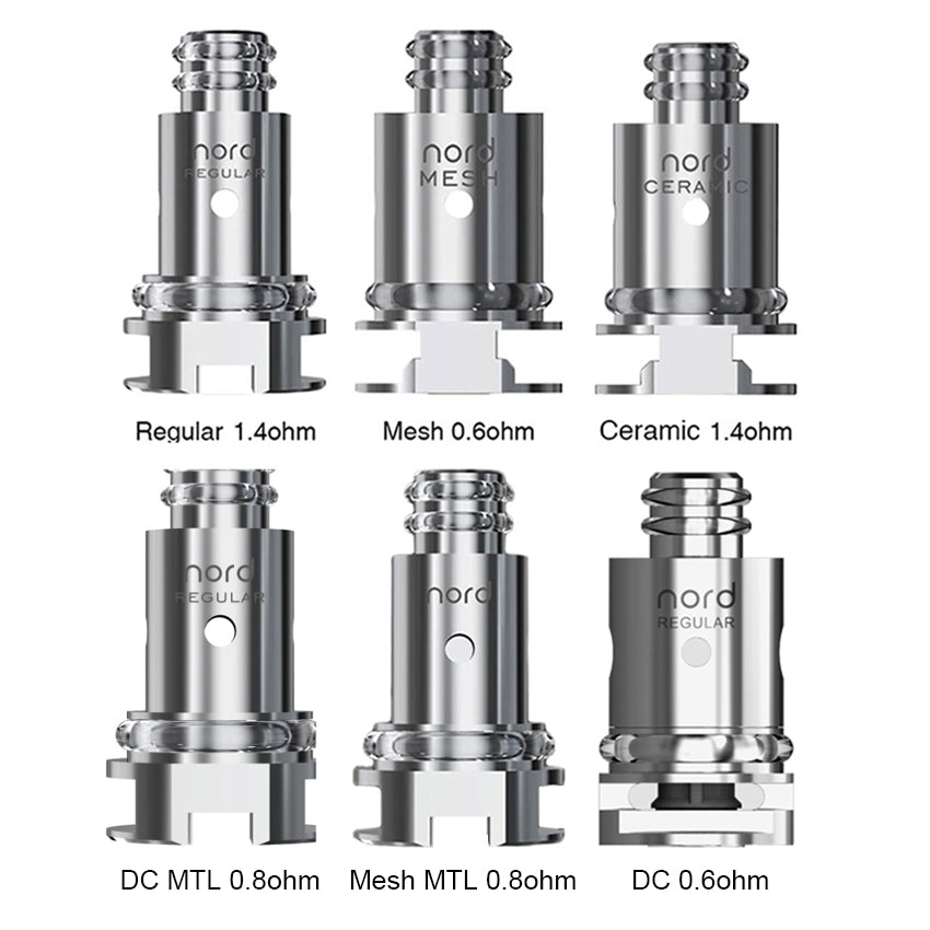 5 Stück / Packung - Smok Nord Ersatz Coils für Priv N19 Kit, Vape Pen Nord 19 kit, Vape Pen Nord 22 Kit, Nord Aio 19 Kit, Nord Aio 22 Kit, Alike Kit, Nord 2 Kit, Fetch Mini Kit, RPM40 Kit, Nord Kit, Nord 50W Kit ,Nord Pro Kit ,Stick N18 Kit
