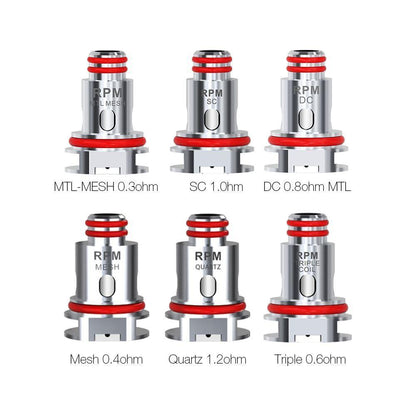 SMOK RPM Ersatzteil Coil Für Nord 4, Thallo, Thallo S, Nord X, RPM 2 Kit, RPM 2S, SCAR-P3, SCAR-P5, RPM Lite, Alike, Pozz X, Nord 2, Fetch Pro, RPM80, RPM80 Pro, Fetch Mini, RPM40,Morph Pod 40 Kit,RPM4 Kit (5 Stück/Packung)