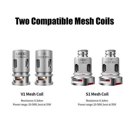 Ukeri Mesh Coil 5Stück/Packung für Brave/Magik Kit