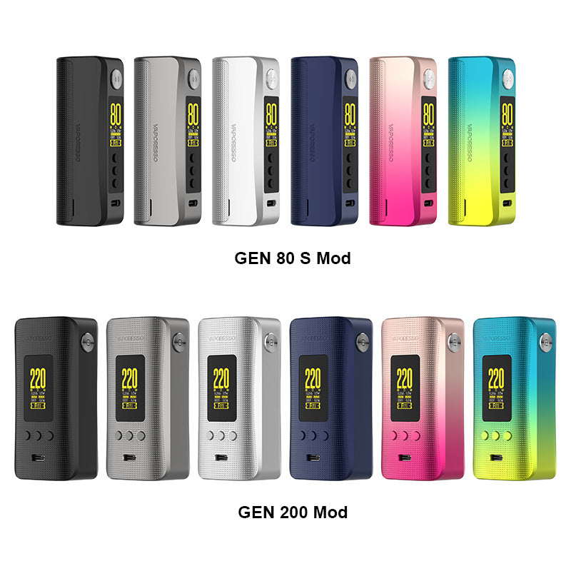 Vaporesso GEN 200 & GEN 80 S Box Mod Akkuträger