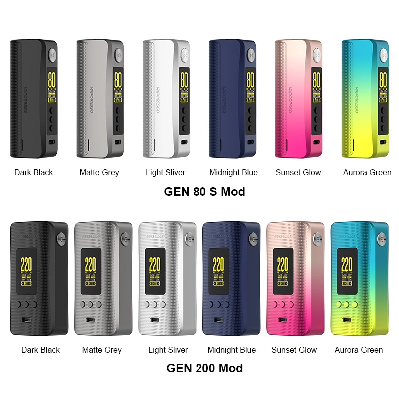 Vaporesso GEN 200 & GEN 80 S Box Mod Akkuträger