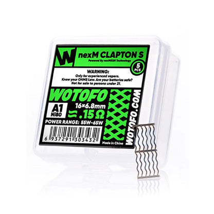 WOTOFO NexMESH Clapton S Ni80+A1 0,15 Ohm 5Stück