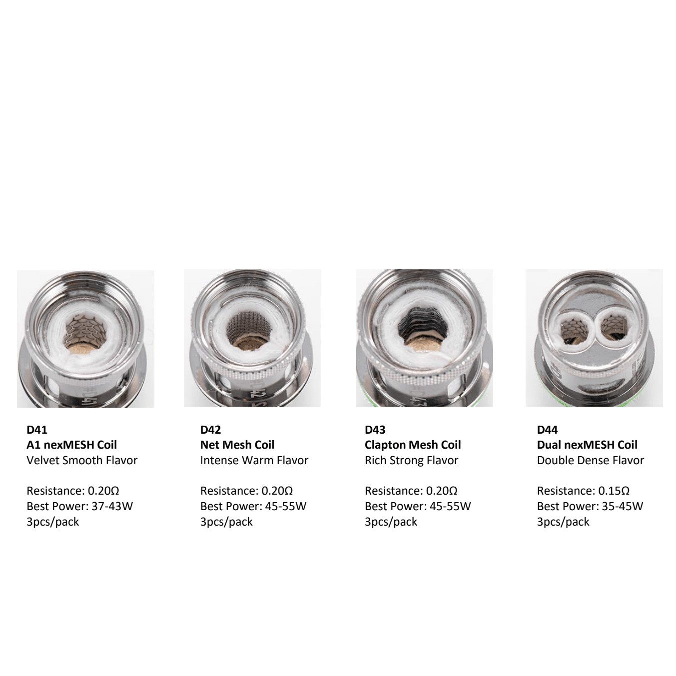 Wotofo nexMINI D Series Coil 3Stück/Packung