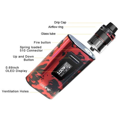 Aspire Typhon 100 100W Revvo Starter Kit Starterset mit Revvo Tank - 5000mAh & 3,6ml