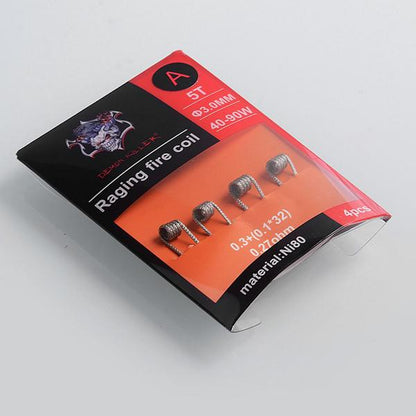 Demon Killer Raging Feuer Coil Ni80 Vorgefertigt Heizdraht - 4 Stück / Packung