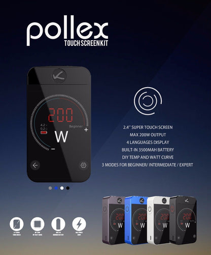 Kangertech Pollex Touch Screen TC Box Mod Akkuträger - 3500mAh