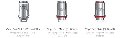 SMOK VAPE PEN 22 Ersatz Coil - 5 Stück / Packung