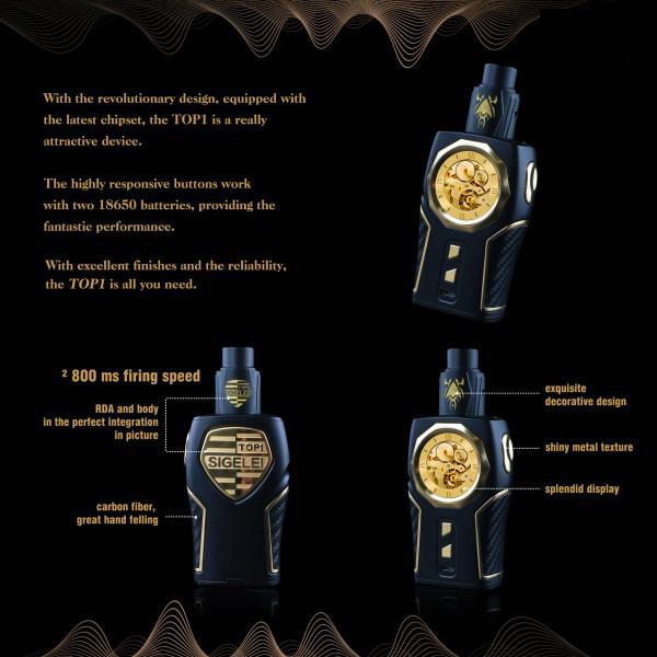 Sigelei Top1 230W Starter Set Mit Top1 RDA Tank Atomizer Verdampfer
