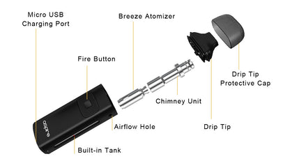 Aspire Breeze Starter Kit Starterset - 2ml & 650mAh