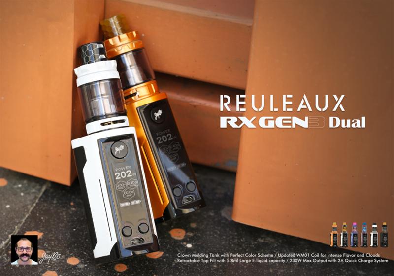 WISMEC Reuleaux RXGen3 Dual 230W TC Kit mit GNOME King Verdampfer - 5,8ml